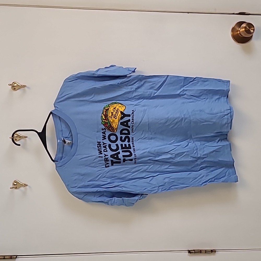 XL youth blue t shirt